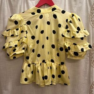 Yellow Polka Dot Blouse